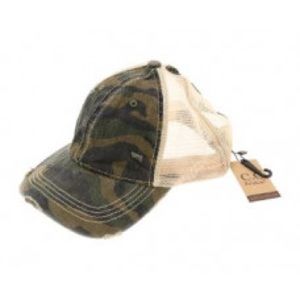Ponytail Cap (Camo)